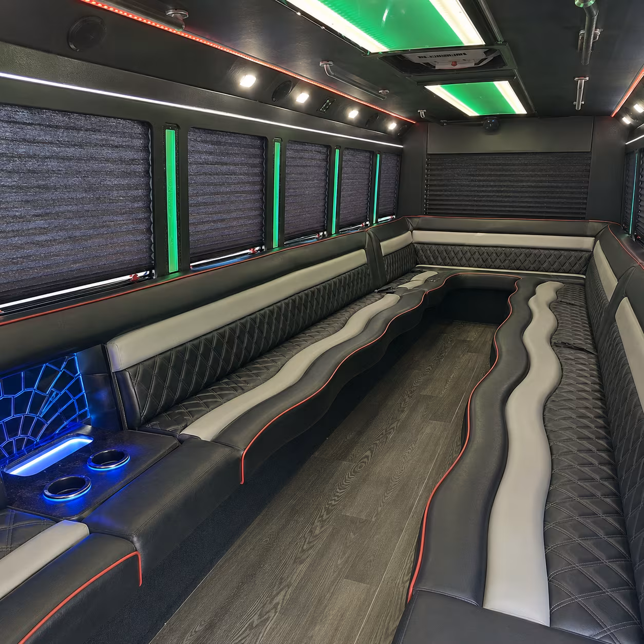 Gainesville Wedding Transportation party bus exterior