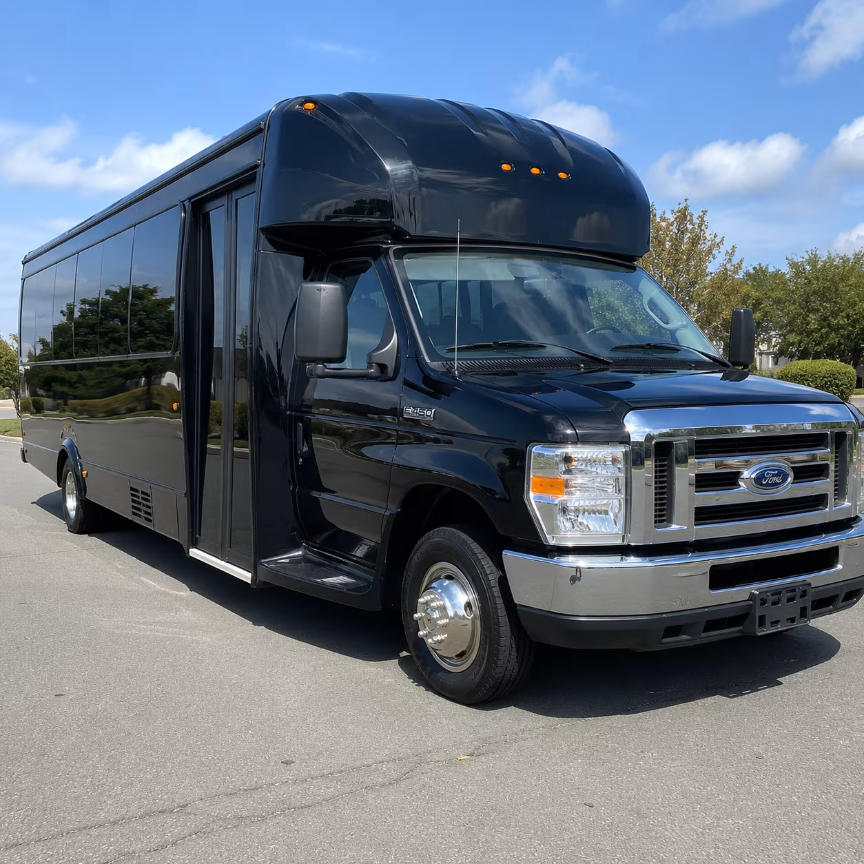 Gainesville Wedding Transportation party bus exterior
