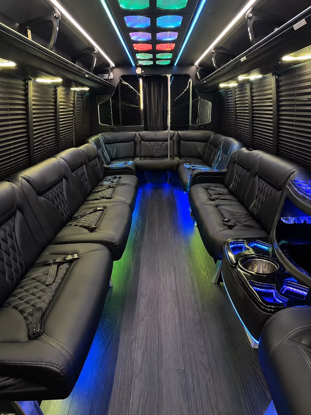 Gainesville Wedding Transportation party bus exterior