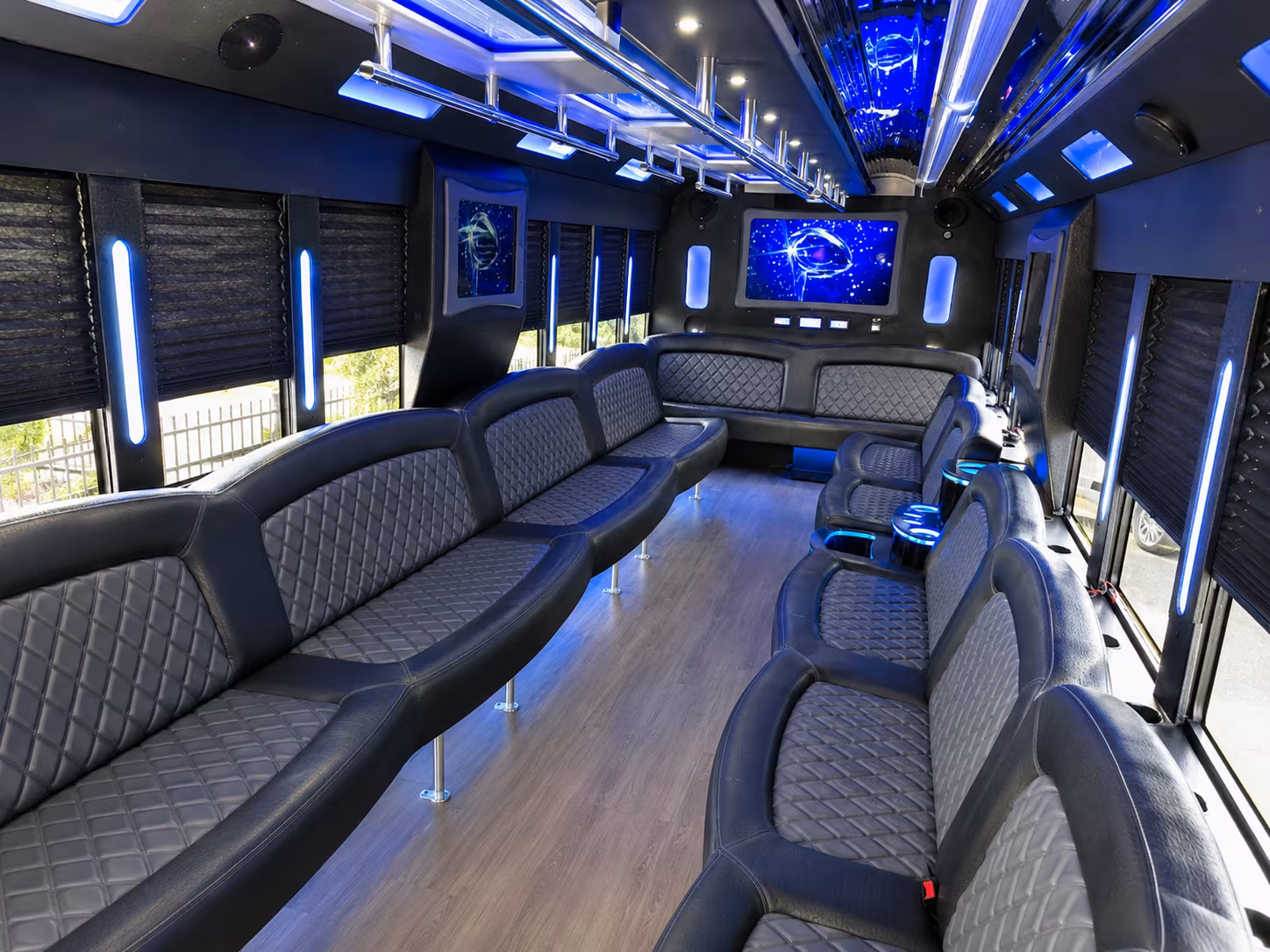 Gainesville Winery Tour & Pub Crawl Transportation party bus interior