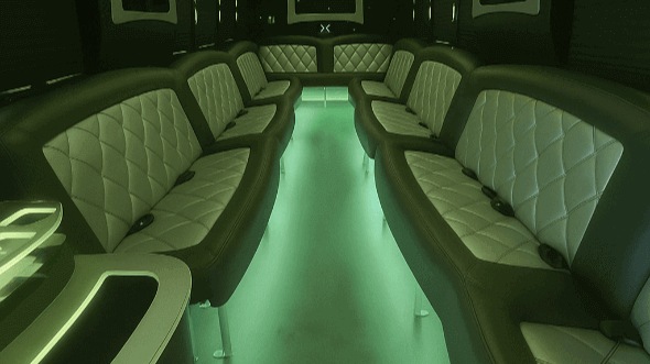 Interior of Charter Bus Company Deltona's 20 Passenger Party Bus in Deltona