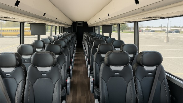 Interior of Charter Bus Company Gainesville's 35 Passenger Minibus in Gainesville