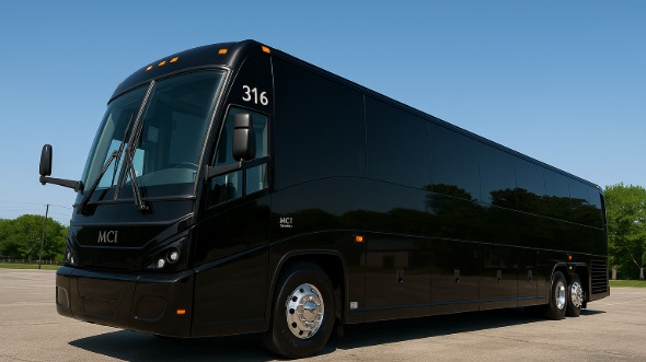 Exterior of Charter Bus Company Gainesville's 40 Passenger Charter Bus in Gainesville
