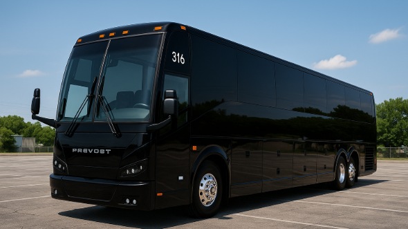 Exterior of Charter Bus Company Gainesville's 46 Passenger Charter Bus in Gainesville