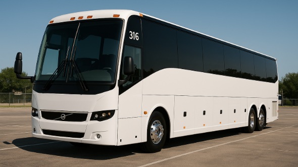Exterior of Charter Bus Company Jacksonville's 50 Passenger Party Bus in Jacksonville