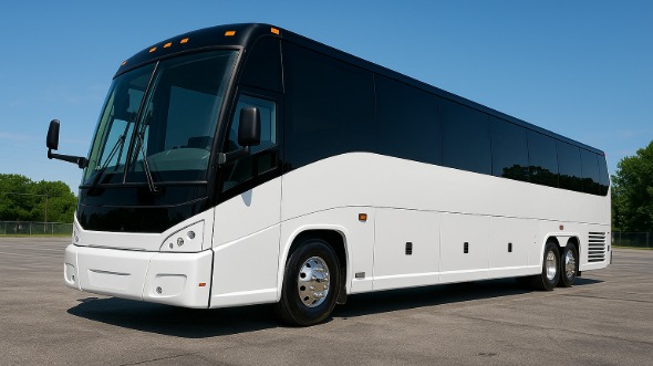 Exterior of Charter Bus Company Port Orange's 50 Passenger Party Bus in Port Orange